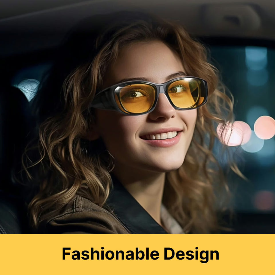 DriveVision All-In-One Driving Glasses | UV Protection, Anti-Glare & Enhanced Vision for Safe Driving in All Weather