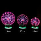 Plasma Globe Light | Interactive Touch-Activated LED Orb for Home Decor & Science Experiments