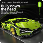 Racing Supercar Building Blocks | 1280 Pieces, Wireless Control & Realistic 1:14 Scale Model for Kids and Adults