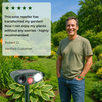 Solar-Powered Ultrasonic Deer Repeller - Effective Deer Deterrent for Gardens & Yards in 48 Hours