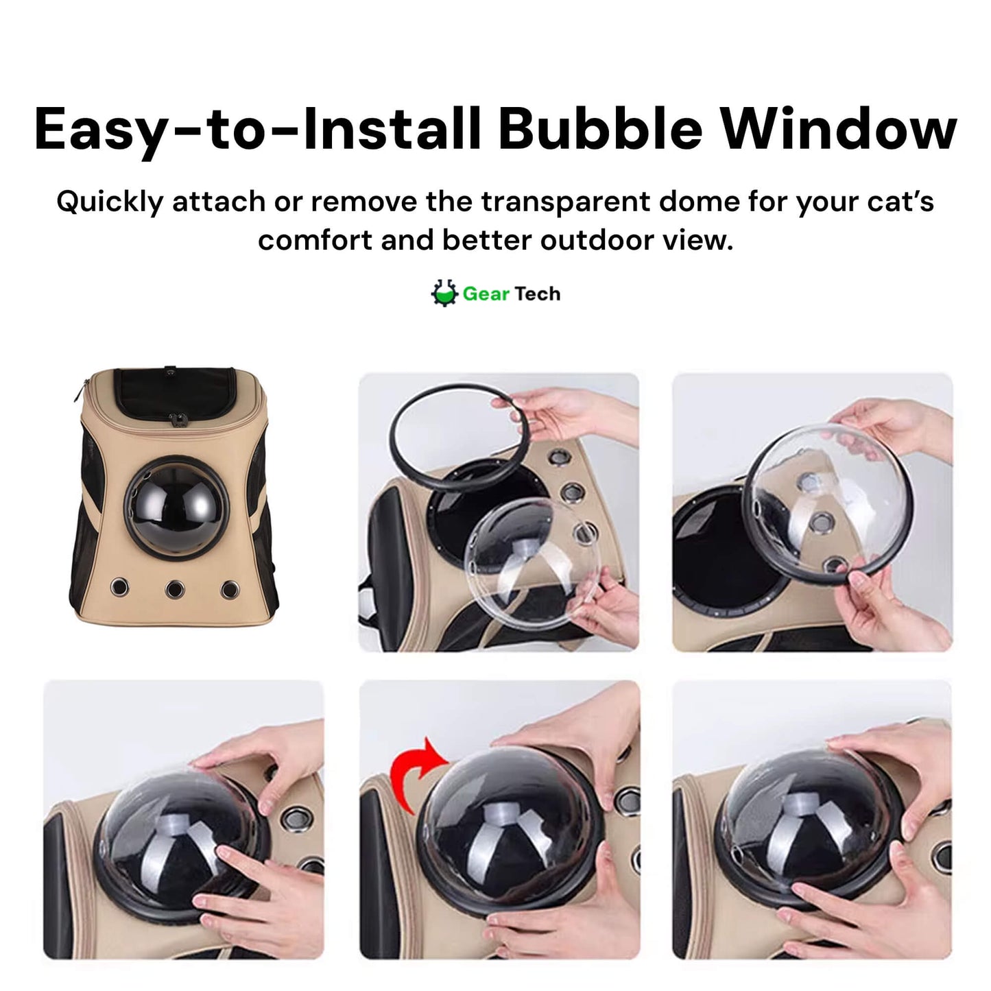 Travel Cat Backpack for Cats | Breathable, Spacious & Ideal for Hiking, Camping & Outdoor Adventures