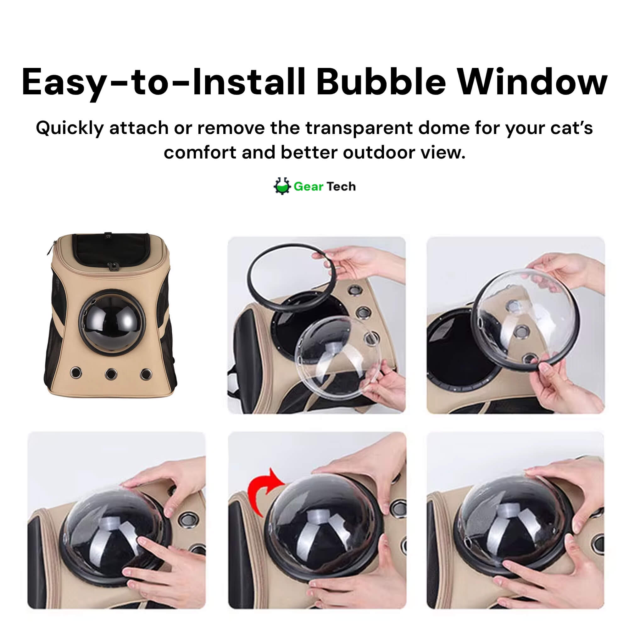 Travel Cat Backpack for Cats | Breathable, Spacious & Ideal for Hiking, Camping & Outdoor Adventures