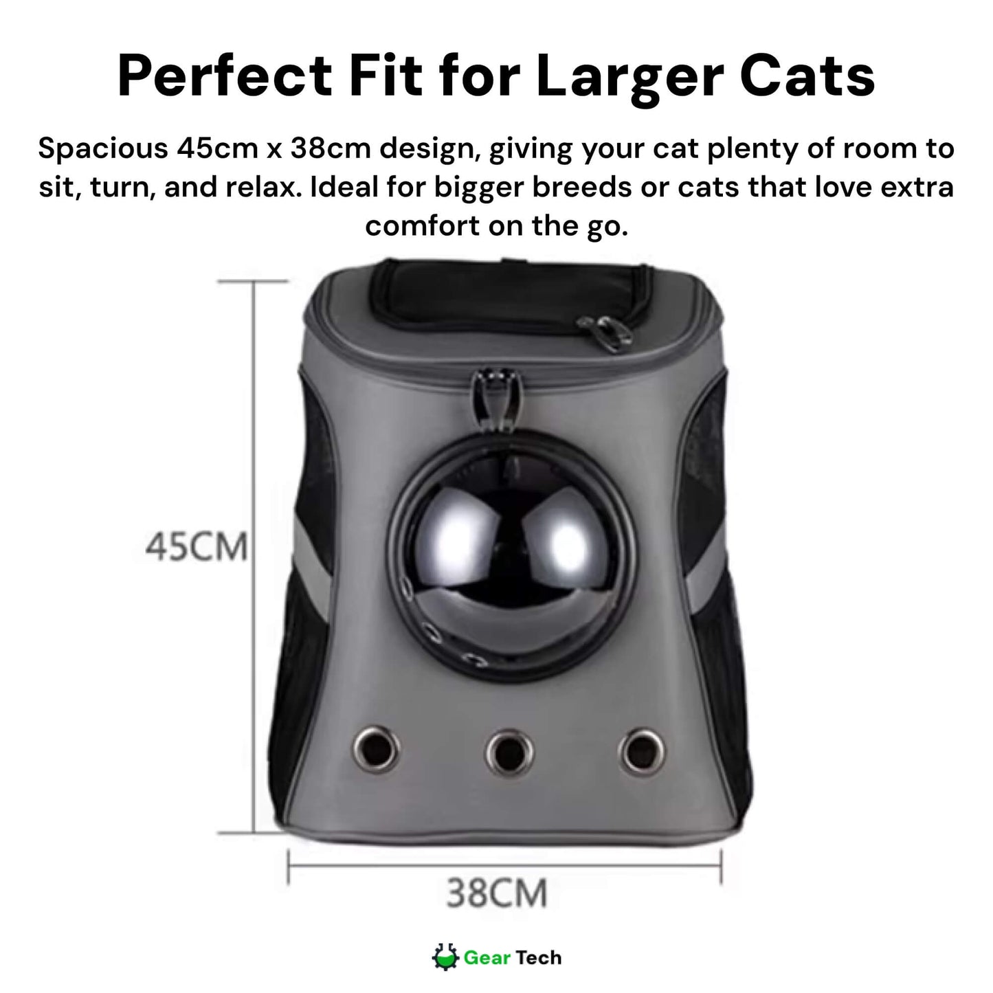 Travel Cat Backpack for Cats | Breathable, Spacious & Ideal for Hiking, Camping & Outdoor Adventures