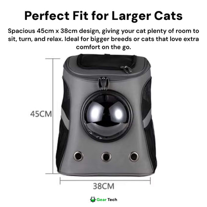 Travel Cat Backpack for Cats | Breathable, Spacious & Ideal for Hiking, Camping & Outdoor Adventures