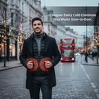 Mens Heated Gilet | Ultra-Thin Heated Vest, 9 Heating Zones & 8 Hours of Luxurious Warmth for Outdoor Activities