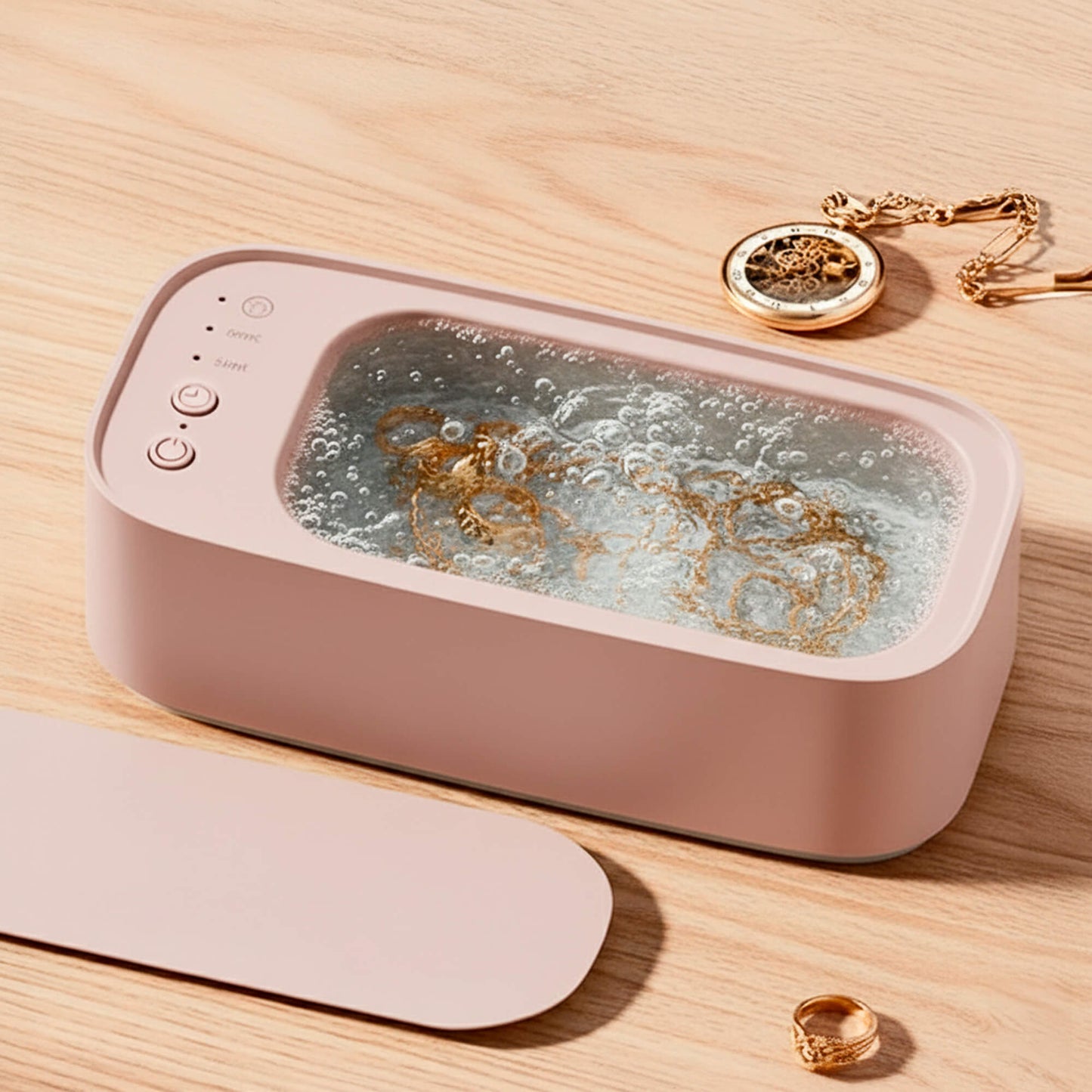 Ultrasonic Cleaning Device | Gentle, Efficient & Versatile for Jewelry, Glasses, Watches, and Dentures