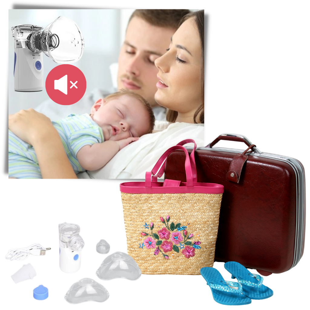 Children's Nebulizer - Portable Nebuliser for Kids, Compact and Easy-to-Use with Adjustable Mist Levels – Ideal for Asthma, Allergies, and Respiratory Relief – Travel-Friendly Pediatric Nebulizer