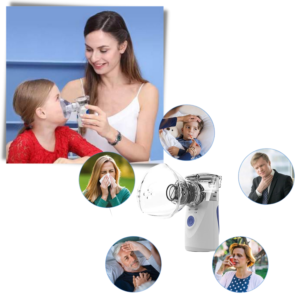 Children's Nebulizer - Portable Nebuliser for Kids, Compact and Easy-to-Use with Adjustable Mist Levels – Ideal for Asthma, Allergies, and Respiratory Relief – Travel-Friendly Pediatric Nebulizer