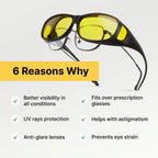 Glare Resistant Glasses - Night & Day Polarised Safety Eyewear