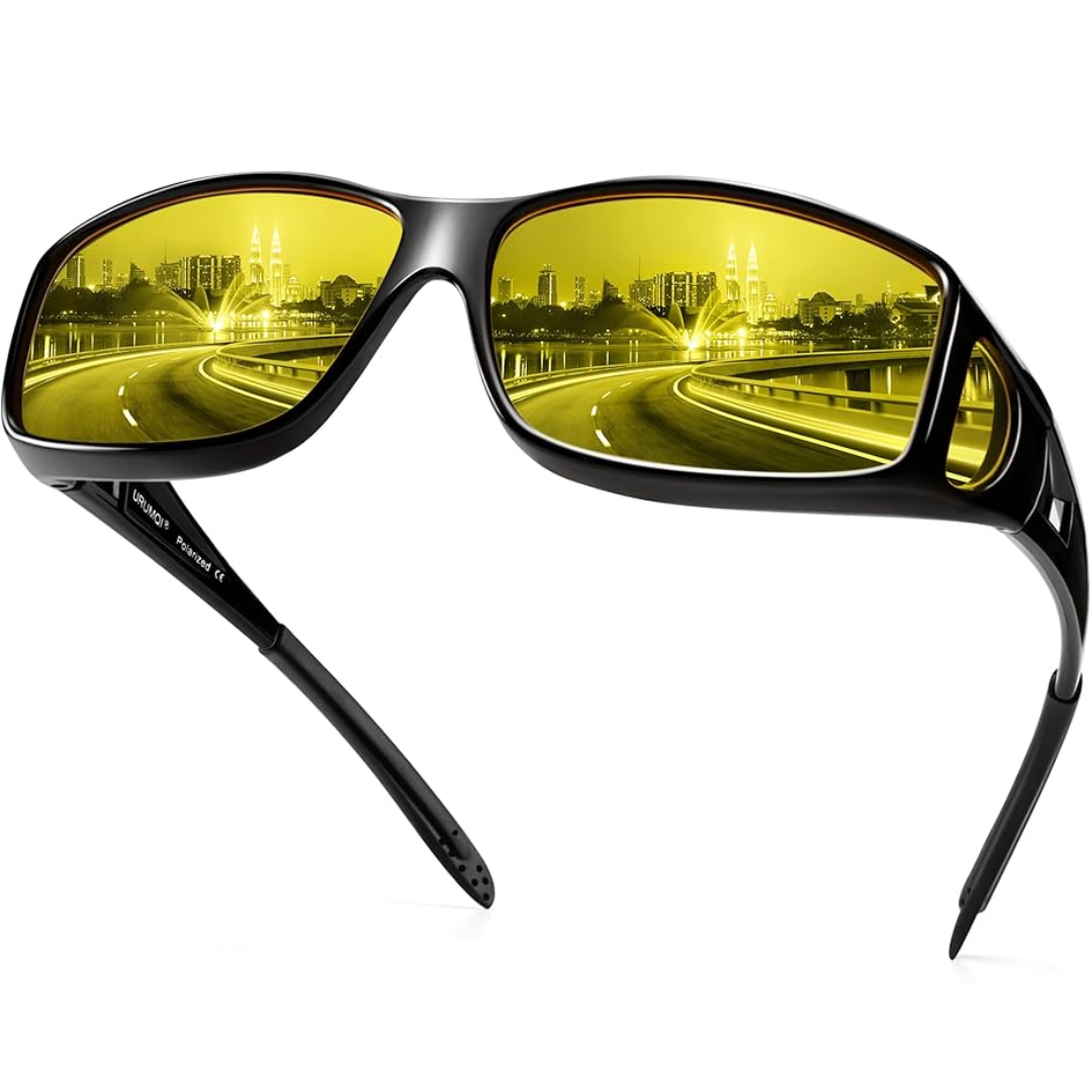 Polarised Night Vision Driving Glasses | Anti-Glare, Lightweight & Ideal for Safe Night Driving