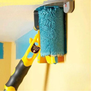 Precision Paint Roller with Ergonomic Handle & High-Density Foam for Smooth Finish & Easy Application