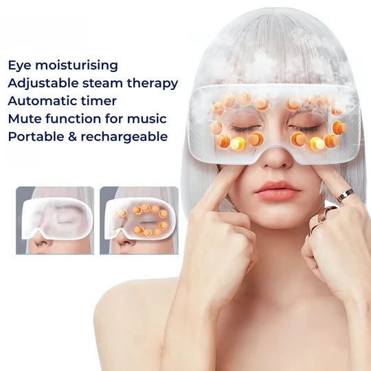 Eye Massager – 4D Smart Eye-Massager with Air Pressure, Vibration & Heat Therapy for Eye Strain & Fatigue