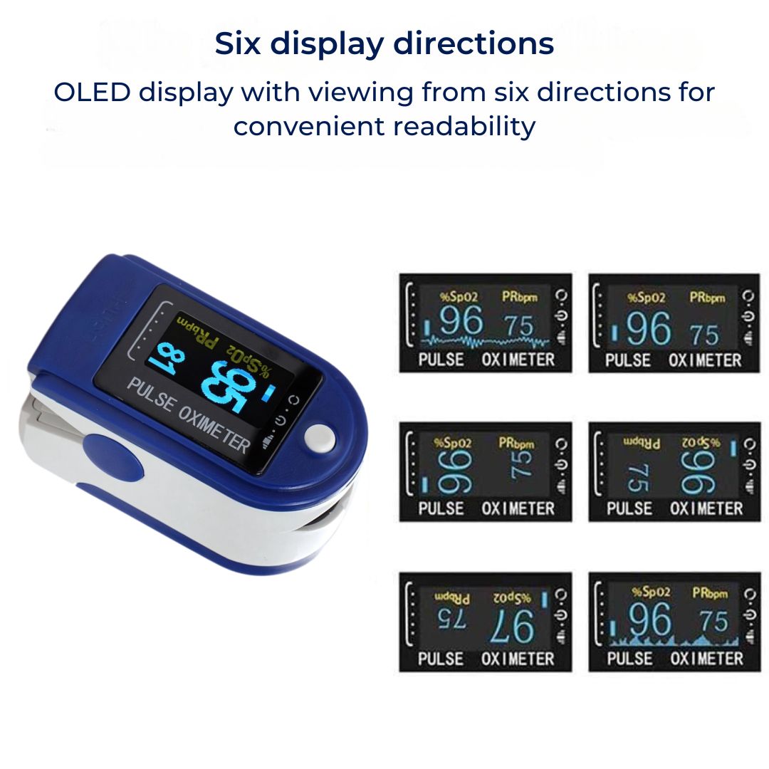 Non Invasive Fingertip Pulse Oximeter | Accurate SpO2 & Pulse Rate Monitoring with OLED Display for Health Tracking Anytime, Anywhere