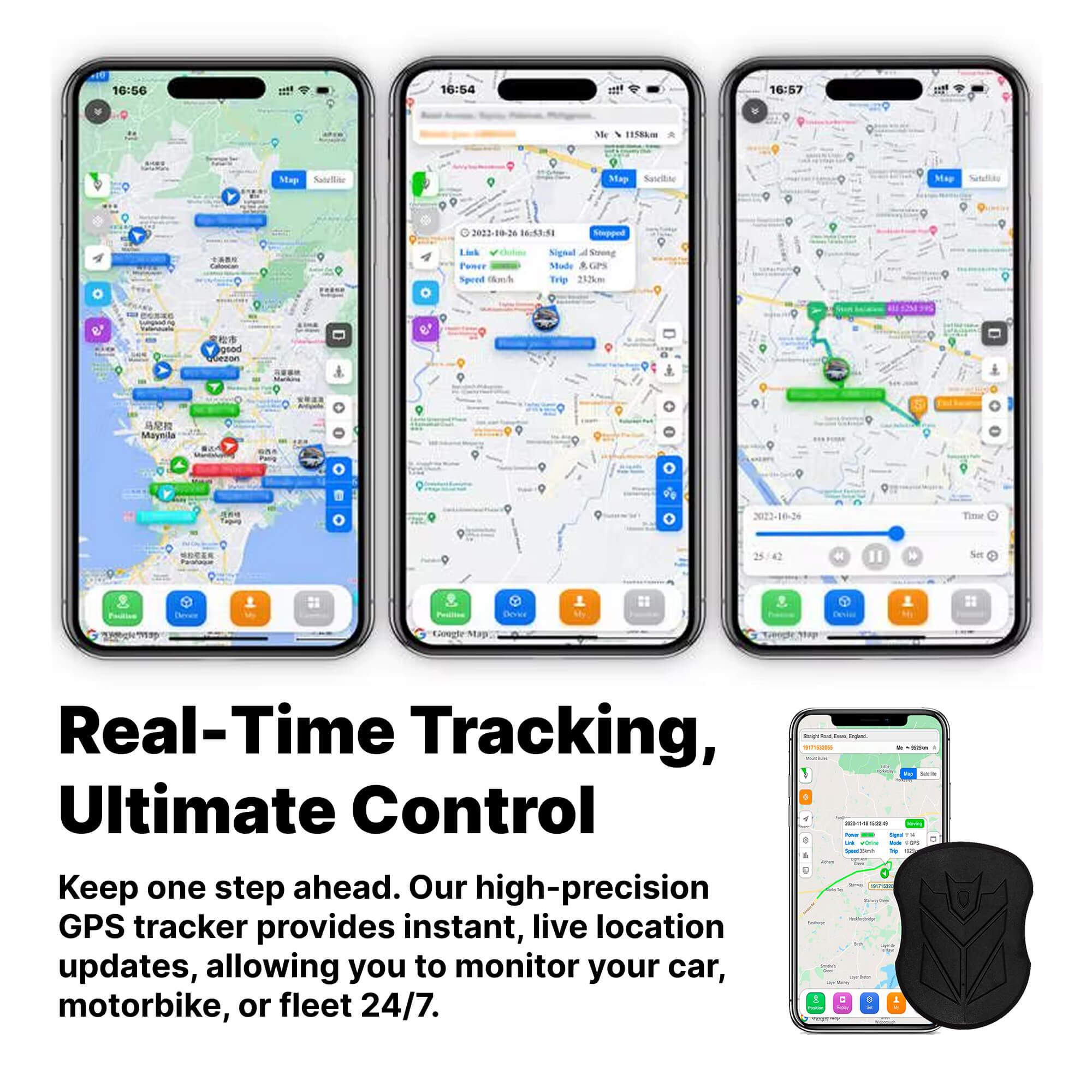 Waterproof GPS Car Tracker | Real-Time Monitoring, Voice Activation & 5000mAh Battery for Vehicle Security