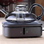 Borosilicate Glass Teapot Set | Tea Pot and Cup Set with Semi-Automatic Filtration, Eco-Friendly & Perfect for Afternoon Tea