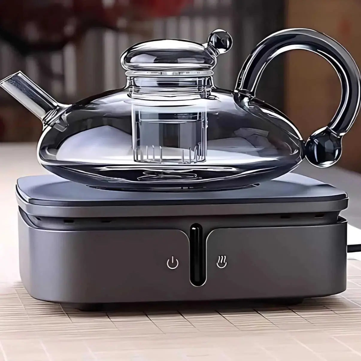 Borosilicate Glass Teapot Set | Tea Pot and Cup Set with Semi-Automatic Filtration, Eco-Friendly & Perfect for Afternoon Tea