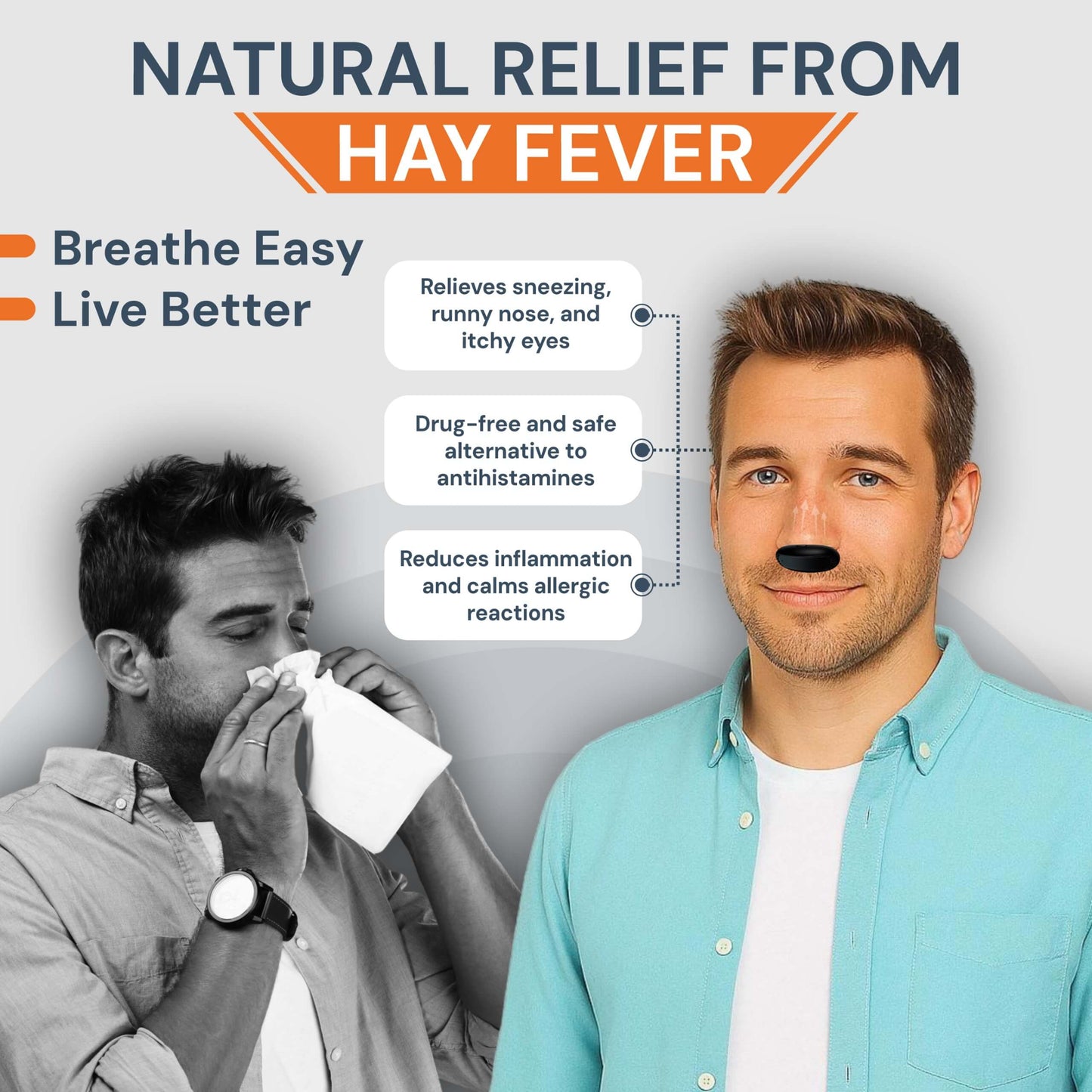 Red Light Nasal Therapy Device – Portable Solution for Effective Relief from Nasal Congestion and Sinus Issues