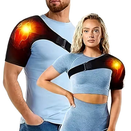 Heat Therapy Shoulder Brace | Adjustable Support & USB Heating Pad for Pain Relief and Stiffness Relief