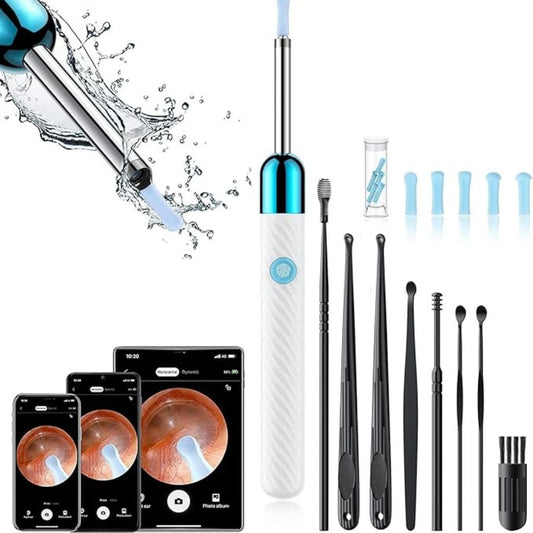 Ear Wax Removal Tool | 1080P HD Camera, LED Lights & Adjustable Scoops for Safe Ear Hygiene at Home