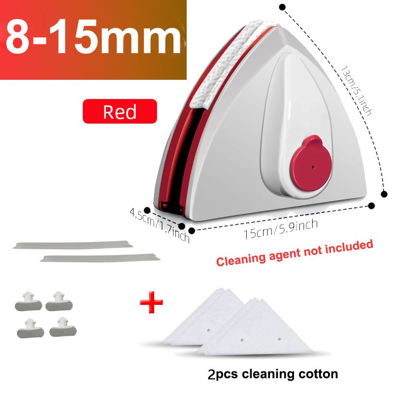 Magnetic Double-layer Window Cleaner with Automatic Water Discharge