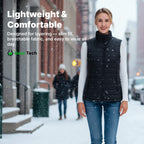 Women's Heated Waistcoat | 9 Heating Zones, Customisable Heat Settings & Lightweight for Cold Weather Activities