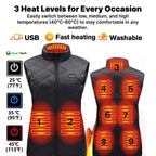 Women's Heated Gilet | 9 Heating Zones, Customisable Heat Settings & Lightweight Design for Cold Weather Activities