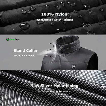 Women's Heated Gilet | 9 Heating Zones, Customisable Heat Settings & Lightweight Design for Cold Weather Activities