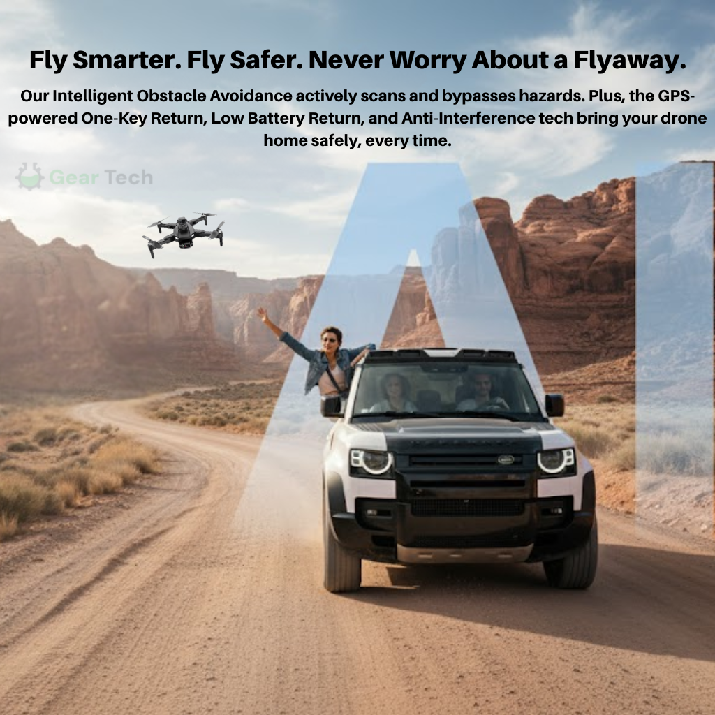 RG106 Pro Drone – 8K HD Dual Camera, GPS, and Brushless Motors