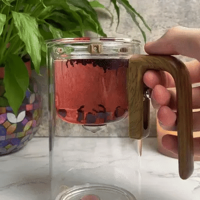 Magnetic Filtration Glass Teapot With Infuser | Premium Tea Strainer, Effortless Brewing & Ideal for Loose-Leaf and Herbal Teas