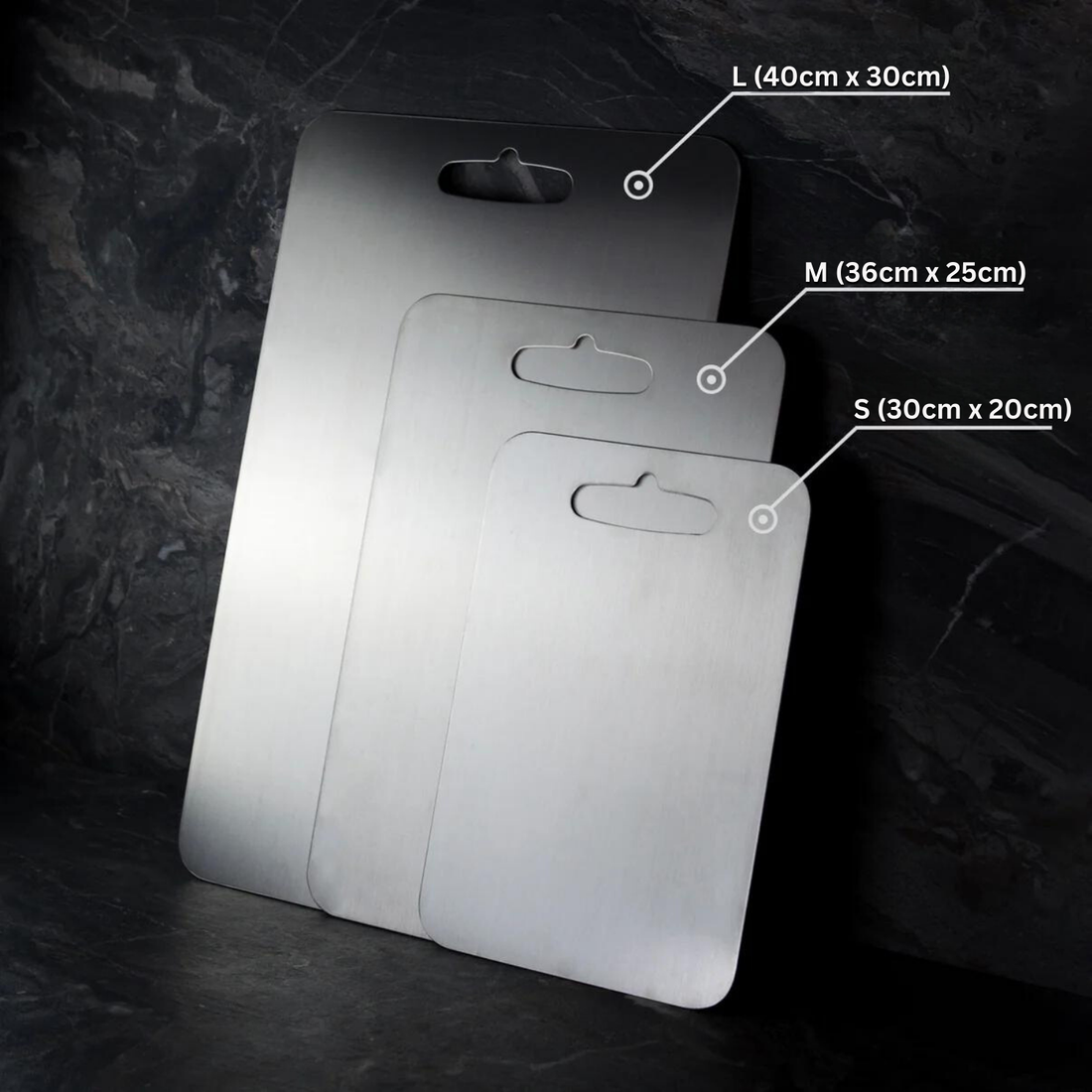 Medical Grade Titanium Cutting Board | Durable, Non-porous Surface for Safe Food Preparation & Kitchen Use