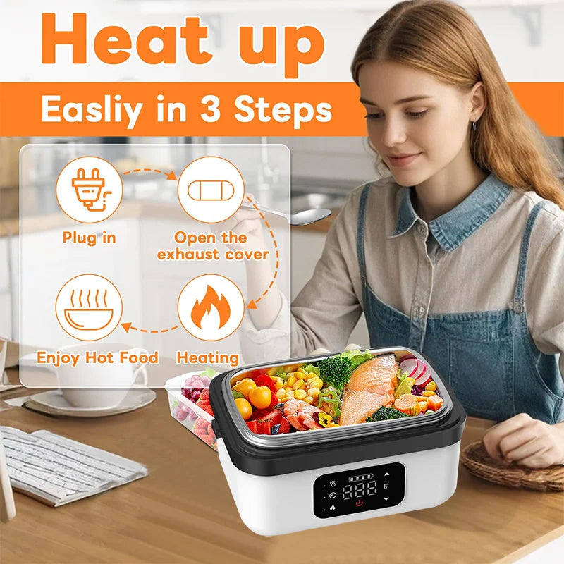 Food Container With Heater - Portable Microwave For Car