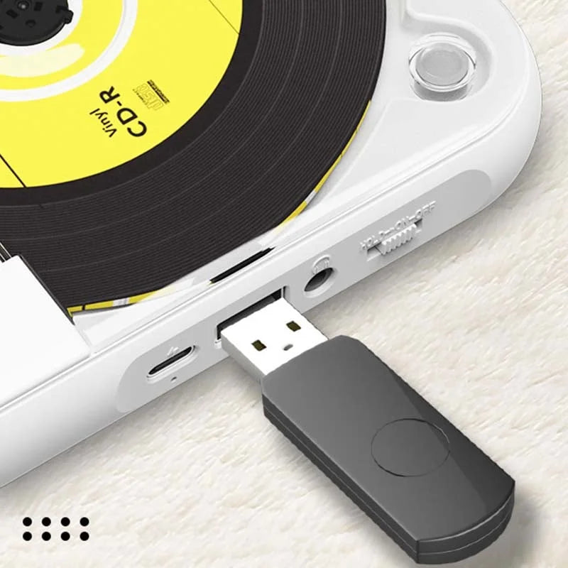 Mini CD Player Retro Look - Portable & Bluetooth