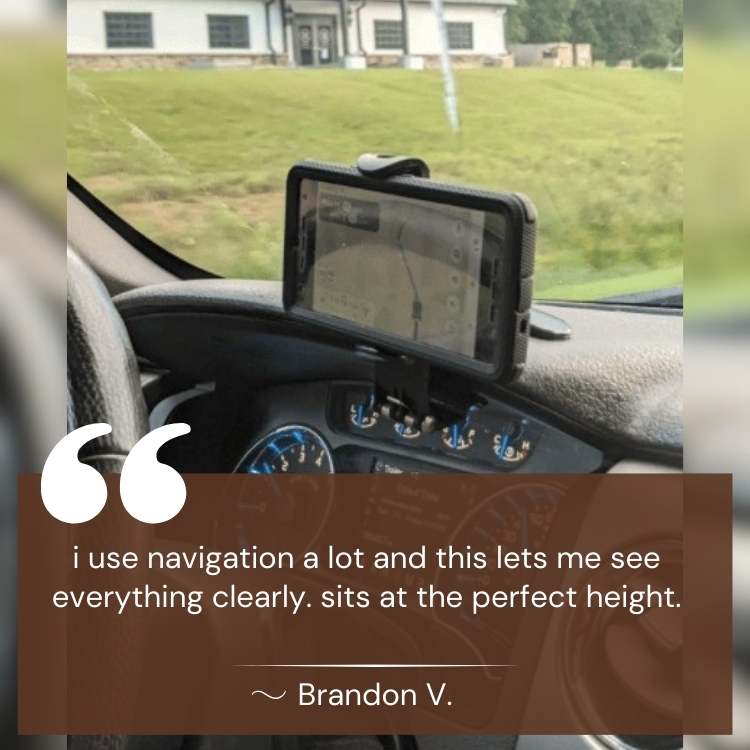 Adjustable Car Phone Holder | Anti-Slip Grip & Durable ABS for Safe Navigation and Hands-Free Calls