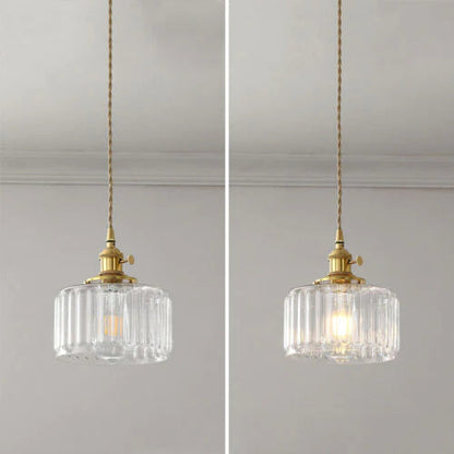 Vintage Crystal Pendant Light Fixture for Dining Room & Living Room Decor