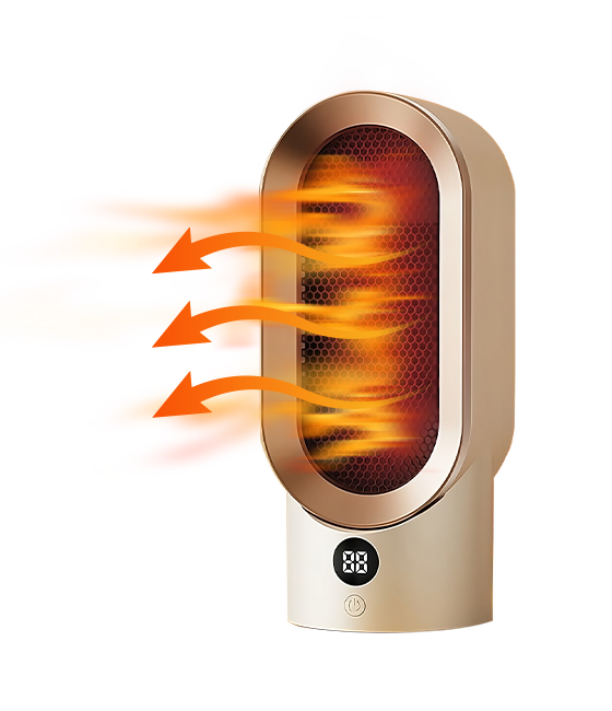 Heatsnap Portable Electric Heater | 800W Compact & Energy Efficient for Home, Office & Travel