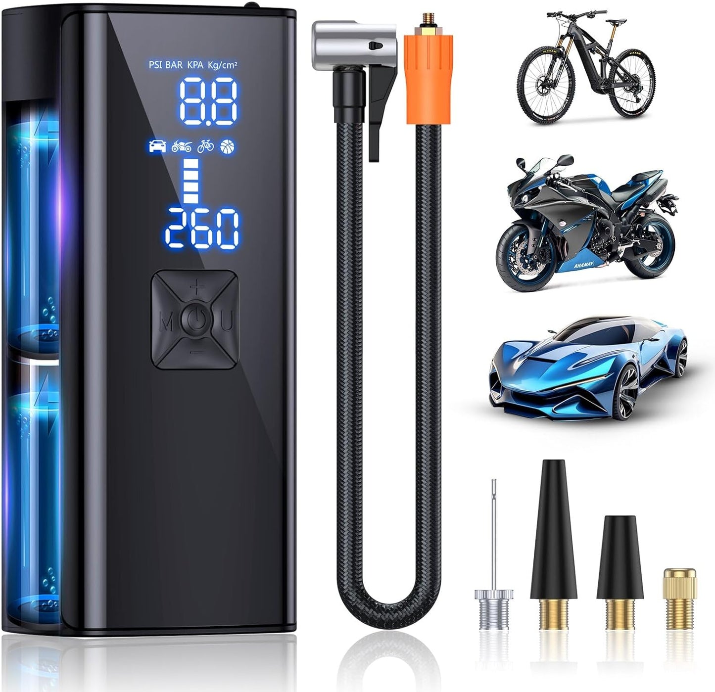 LumenPump Air Compressor – Cordless Tyre Pump for Quick & Efficient Car Tyre Inflation Anywhere