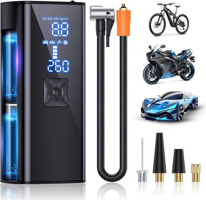 LumenPump Air Compressor – Cordless Tyre Pump for Quick & Efficient Car Tyre Inflation Anywhere