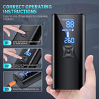 LumenPump Air Compressor – Cordless Tyre Pump for Quick & Efficient Car Tyre Inflation Anywhere