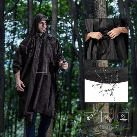 All-Terrain Trek Poncho | Waterproof, Packable & Lightweight for Outdoor Adventures and Emergency Preparedness