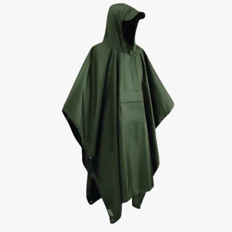 All-Terrain Trek Poncho | Waterproof, Packable & Lightweight for Outdoor Adventures and Emergency Preparedness