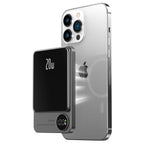 Sleek  Magnetic Fast Charging Power Bank – Wireless, High-Capacity Backup Battery for All Devices