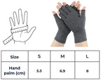 Fingerless Gloves for Arthritis – Compression Support for Hand & Joint Pain Relief