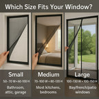 Magnetic Mosquito Net for Windows - No-See-Um Mesh Insect Screen for Home Protection & Bug Prevention