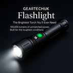 100000 Lumen Tactical Flashlight | World's Brightest High-Powered Torch