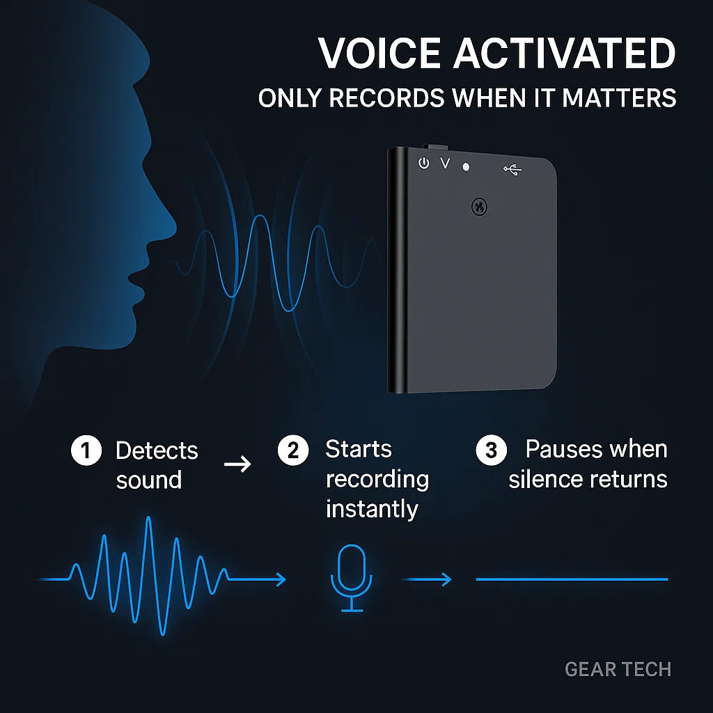 Miniature Voice Recorder – Small, Discreet, and Powerful Audio Capture | Perfect for Stealth Recording and Voice Activation