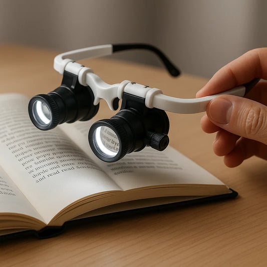 Celestara™ | LED Illuminated Precision Magnifier with Adjustable Brightness | Ideal for Reading, Hobbies & Detailed Work