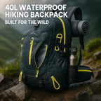 40L Waterproof Hiking Backpack with Multiple Compartments for Outdoor Adventures and Travel