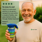 Liquid Lawn Hydro Mousse Spray On Grass Seed | Easy Application for Patchy Lawns & High-Traffic Areas