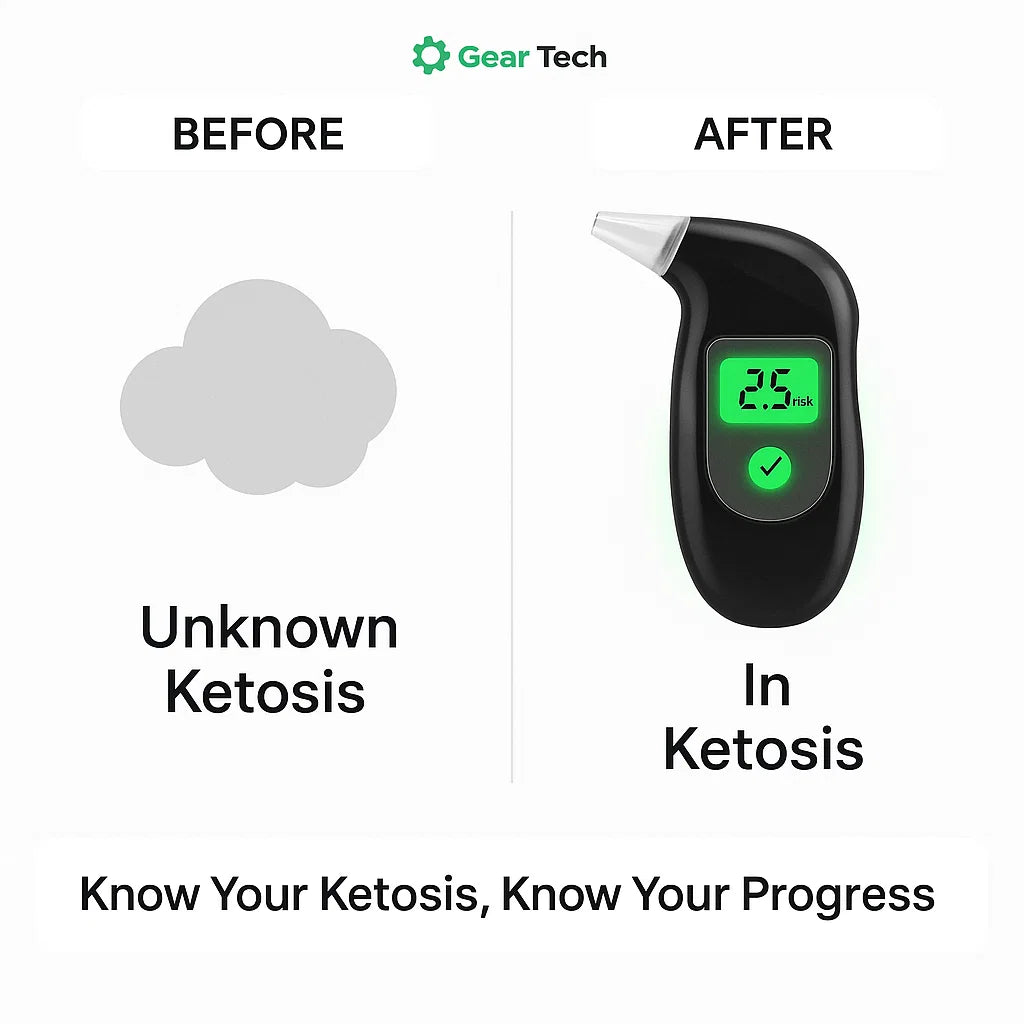 Keto Breath Meter | Accurate Ketosis Monitoring for Weight Loss & Diet Optimization at Home or On-the-Go