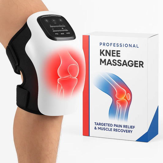 Knee Massager with Red Light Therapy for Pain Relief and Muscle Recovery